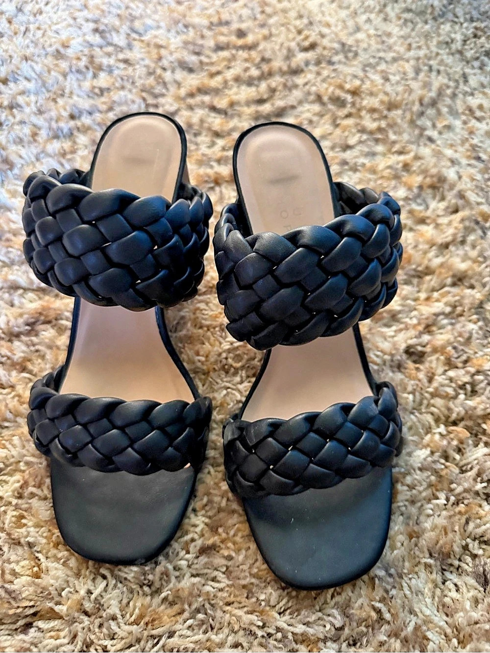 Shu Shop  Braided Strap Sandals in Black Like New